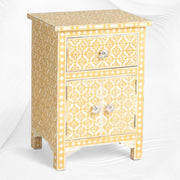 Yellow Arctic Bone Inlay Bedside