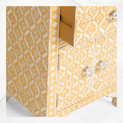 Yellow Arctic Bone Inlay Bedside