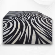 Black Zebra Bone Inlay 2 Door 4 Drawer Buffet 5