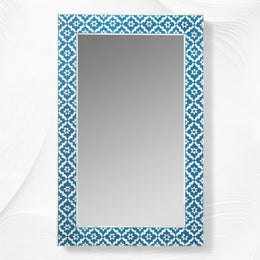 Arctic Blue Bone Inlay Mirror