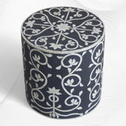 Bel Bone Inlay Stool Black