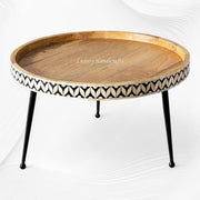 Bello Bone Inlay Coffee Table Black