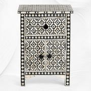 Black Arctic Bone Inlay Bedside