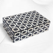 Black Moroccan Bone Inlay Box