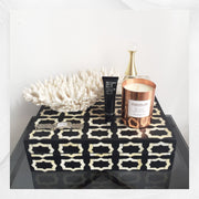 Black Moroccan Bone Inlay Box