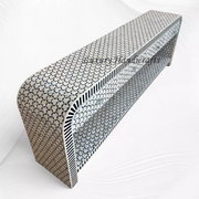 Black Targua Mother Of Pearl Inlay Console Extra Large