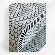 Black Targua Mother Of Pearl Inlay Console Extra Large