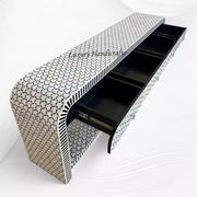 Black Targua Mother Of Pearl Inlay Console Extra Large