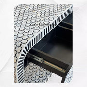 Black Targua Mother Of Pearl Inlay Console Extra Large