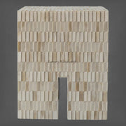 Blanch Bone Inlay Square Side Table