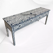 Blue Ella Colored Bone Inlay Console Table