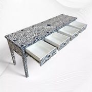 Blue Ella Colored Bone Inlay Console Table