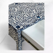 Blue Ella Colored Bone Inlay Console Table