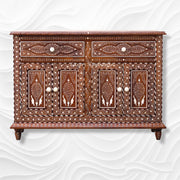 Teak Wood Bone Inlaid Buffet 1