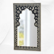 Butterfly Bone Inlay Mirror Black