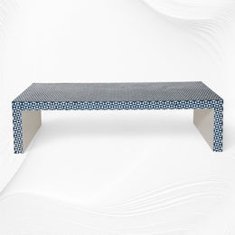 Bone Inlay Coffee Table Checks Design
