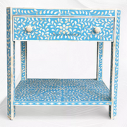 Bone Inlay Edge Floral Bedside