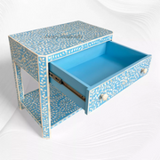 Bone Inlay Edge Floral Bedside