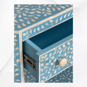 Bone Inlay Edge Floral Bedside