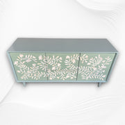 Bone Flower Media Console Sage Green 2