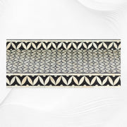 Bone Inlay Geometric Tray Coffee Table Black