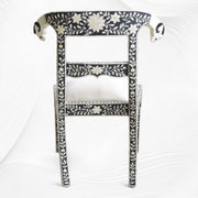 Bone Inlay Goat Head Chair Black