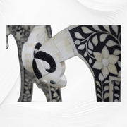 Bone Inlay Goat Head Chair Black