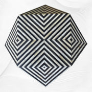 Bone Inlay Octagonal Stool Black