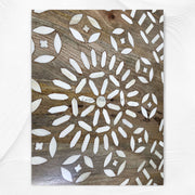 Bone Inlay Round Dining Table Natural