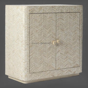Braided Full Bone Inlay Cabinet