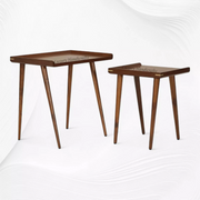 Capri Nesting Table Set Natural Finish