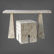 Chevron Full Bone Inlay Hallway Console