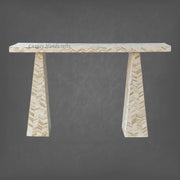 Chevron Full Bone Inlay Hallway Console