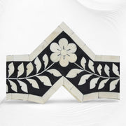 Clover Bone Inlay Mirror Black