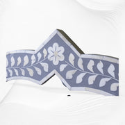 Clover Bone Inlay Mirror Blue