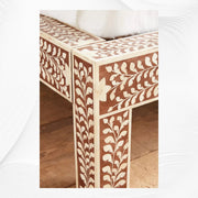 Cozy Bone Inlay Bed Brown