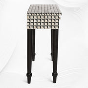 Cuboid Bone Inlay Console Table Black