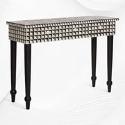 Cuboid Bone Inlay Console Table Black