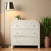 Curved Bone Inlay Waterfall Chest