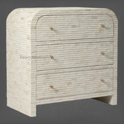 Curved Bone Inlay Waterfall Chest