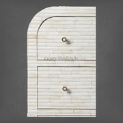 Curved Bone Inlay Waterfall Chest