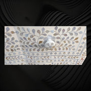 Estelle Mother of Pearl Inlay Curved Dresser Ivory