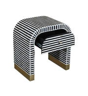 Waterfall Bone Inlay Bedside Black 3