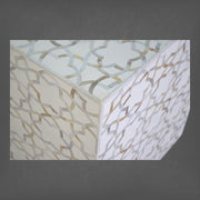 Fez Mother Of Pearl Inlay Rectangle Center Table White