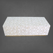 Fez Mother Of Pearl Inlay Rectangle Center Table White
