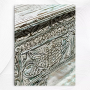 Brielle Reclaimed Wooden Console White Distress Finish