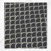 Bone Inlay Fishscale 3 Drawer Bedside Black