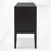 Fishscale Bone Inlay Bar Cabinet Black