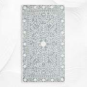 Floral Bone Inlay 2 Drawer Coffee Table Grey | Coffee Table With Inlay