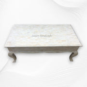 Full Bone Inlay Center Table with Storage
